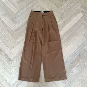 Mainstay by The Frankie Shop Brown Pleated Trousers